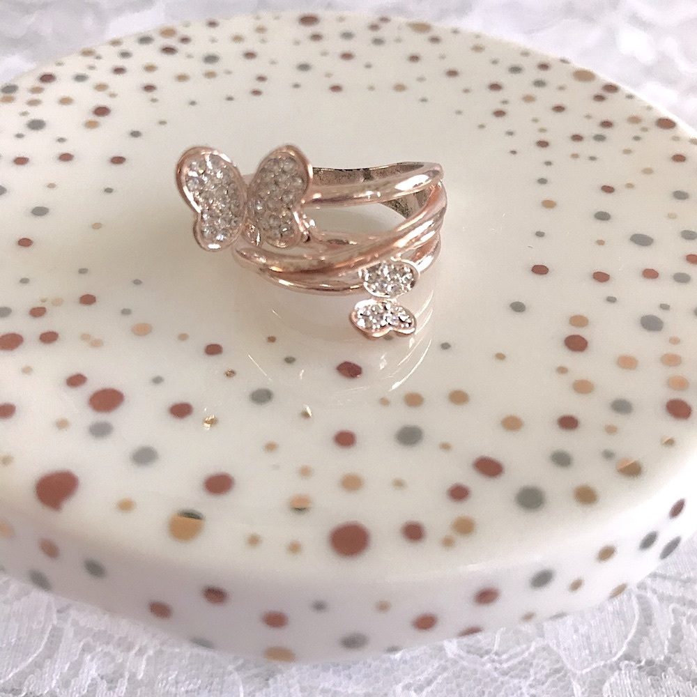LC Lauren Conrad Rose Gold Butterfly Ring